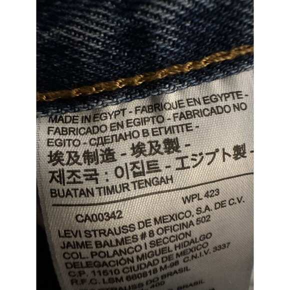 Levis 501 XX Jeans Men's 29 X 30 Blue Straight Leg Button Fly Denim - Picture 6 of 9